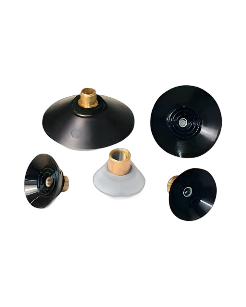 Flat round vacuum cups with vulcanised support image 2