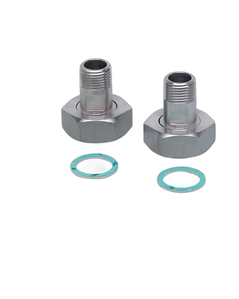 E40192 - Mounting adapter for flow sensors - ADAPTER G1-NPT1/2/V4A image 2