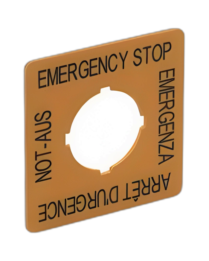 E7003S - E-STOP label - EMERGENCY STOP LABEL image 2