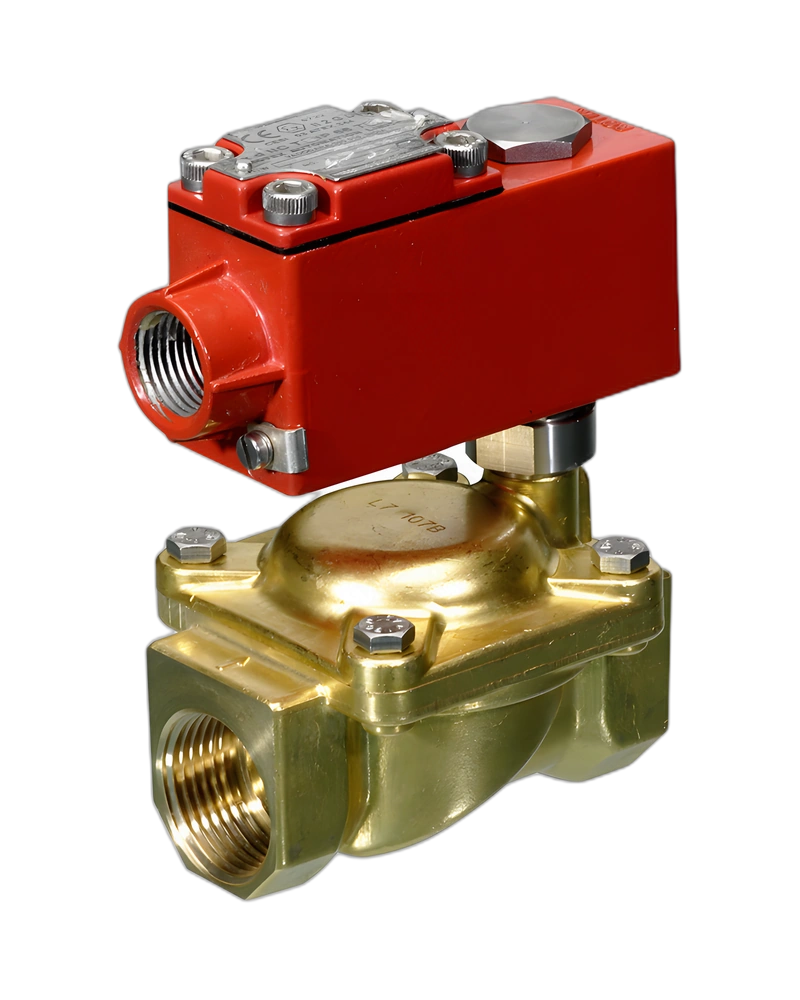 Brass Servo Assisted Valve(NC) - 1/2 inch