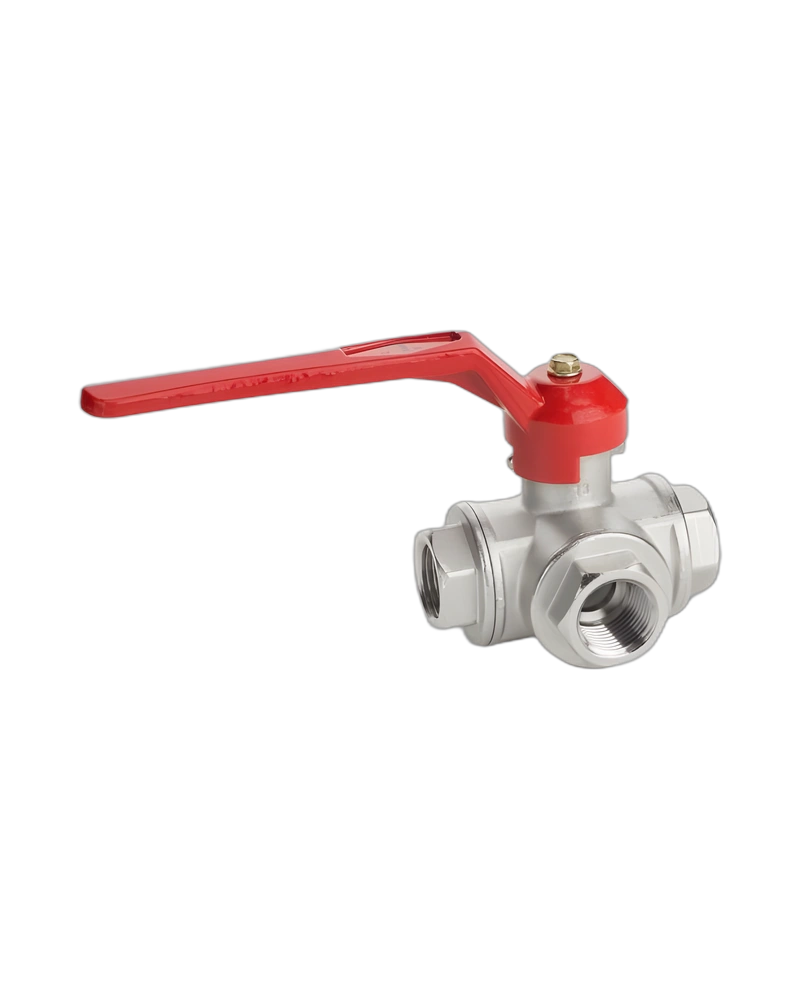 s.100 3-way 4 seats T-port Ball Valve
