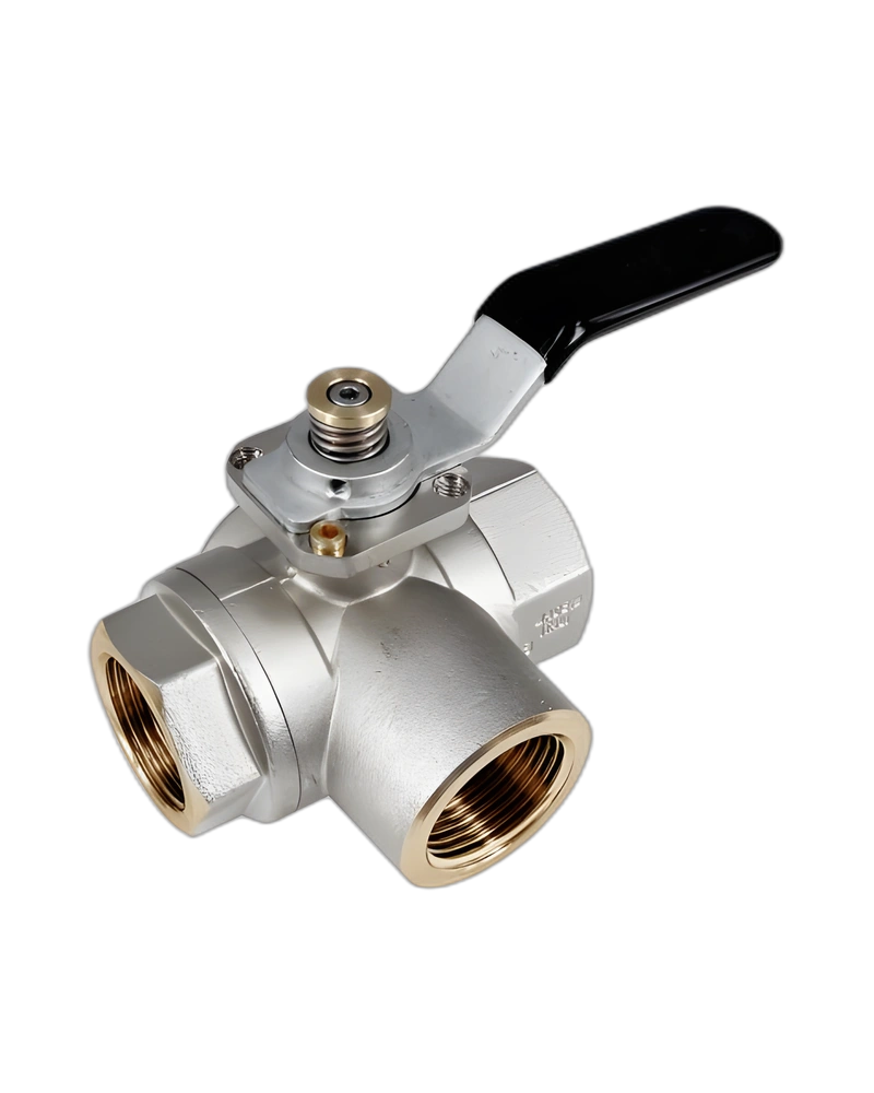 s.7300L 3-way, lever, 4 seats, T-port Ball Valve