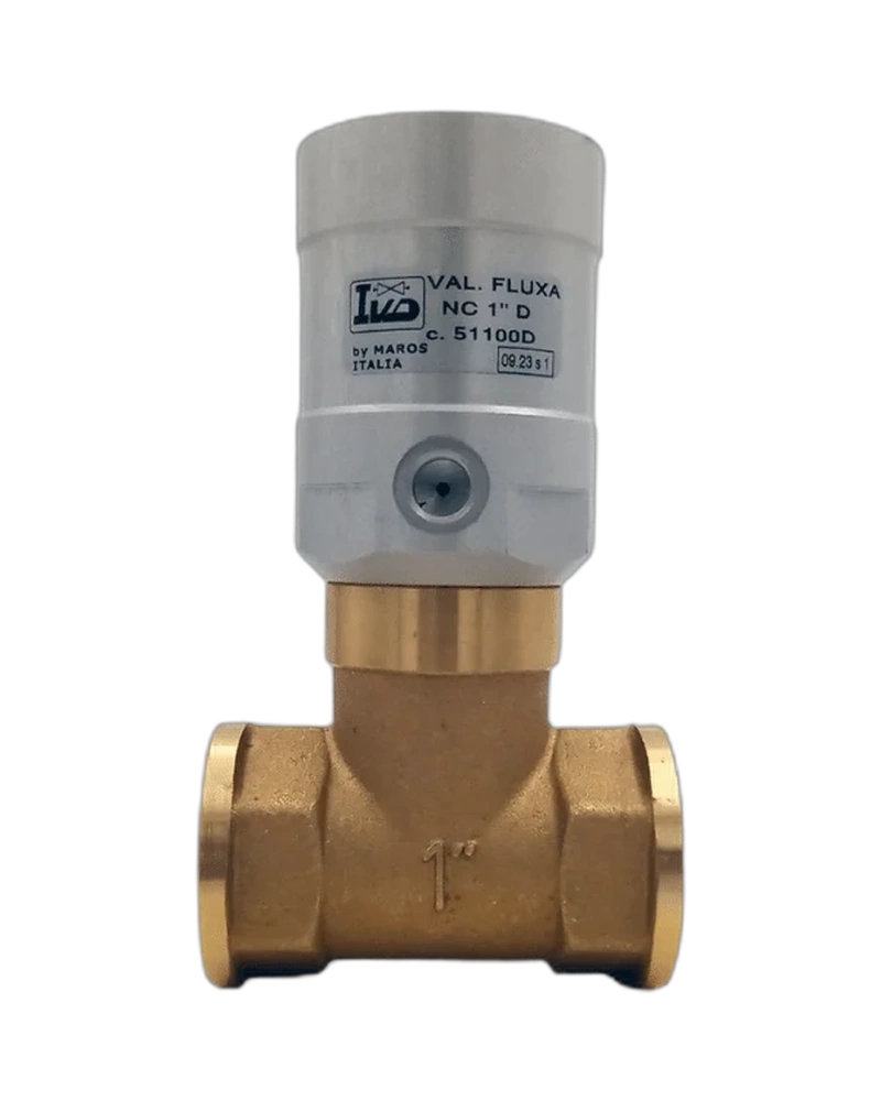 Compact streamlined 2 way valve - FLUXA D - 51114  - 1"1/4