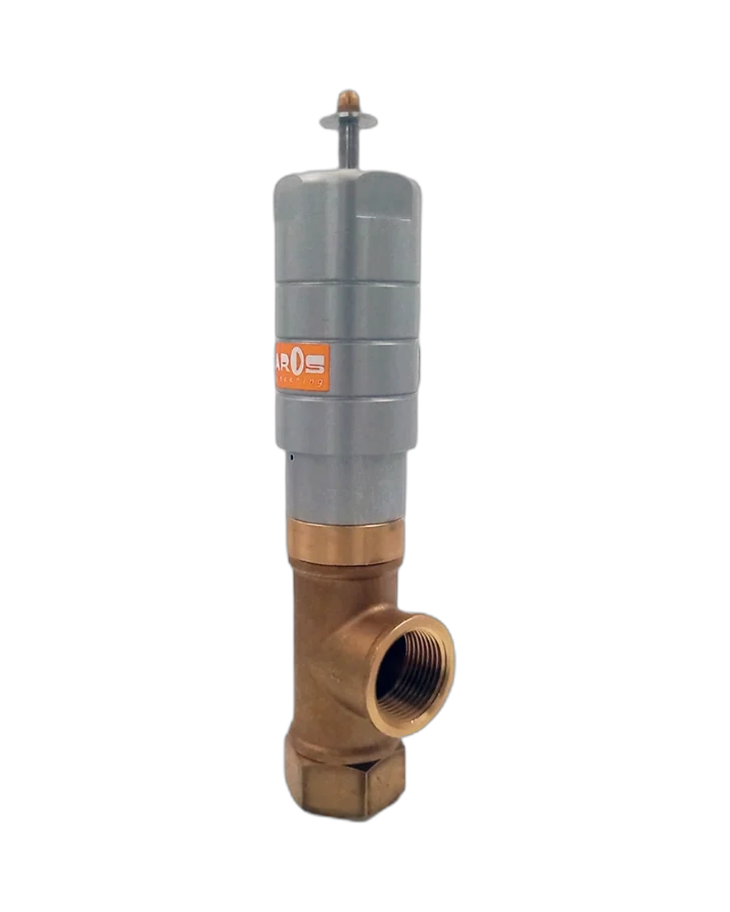 Buffer valve with square passage Brass valve body - SELUB T - 91100T - 1"