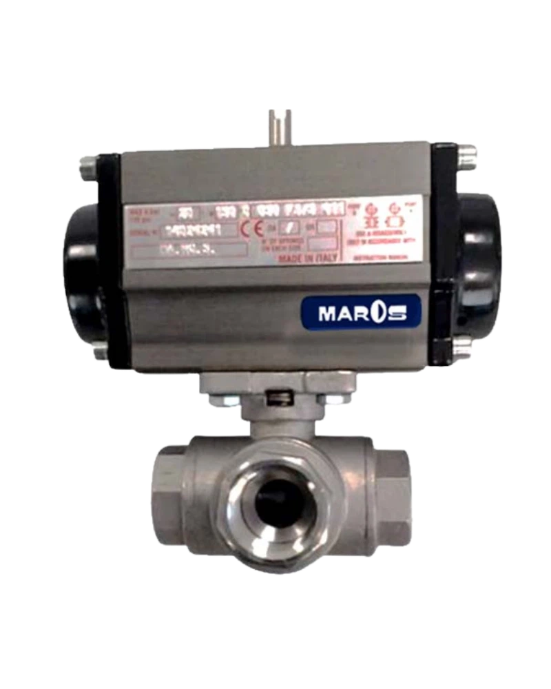 THREE-WAY BALL VALVE - MICRO-CAST STEEL - 0807532003T - Mosfe S 2" 3vt 316m de