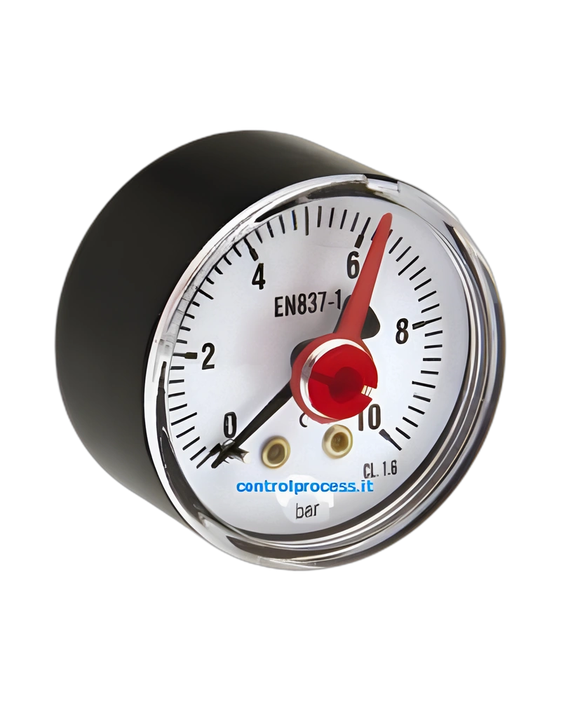 Series MPI in ABS adjustable red set pointer - Pressure gauge nominal size 63 mm