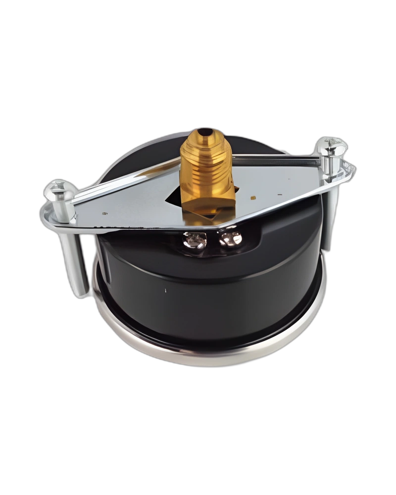 Series MAPS Black Steel Center Back With u Clamp -Pressure gauge nominal size 50 mm