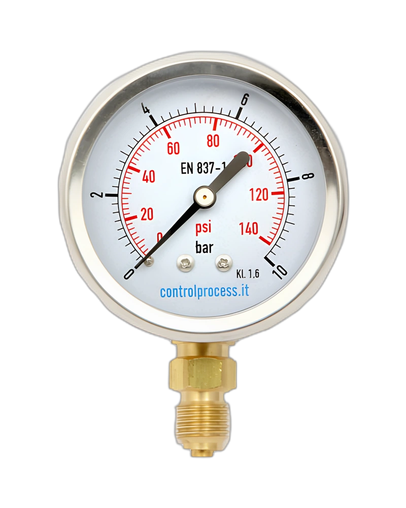 Series MIR case stainless steel lower mount - Pressure Gauge nominal size 50 mm