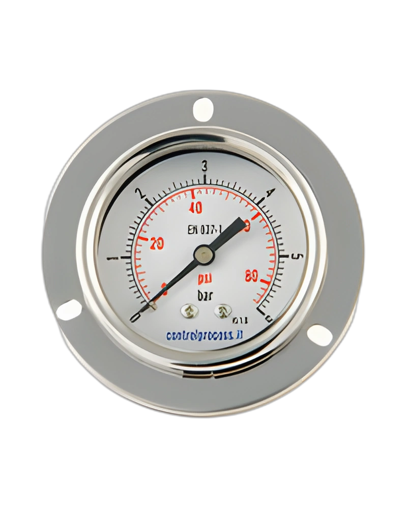 Series MIPF Stainless Steel With Front Flange 3 hole -  Pressure Gauge nominal size 50 mm
