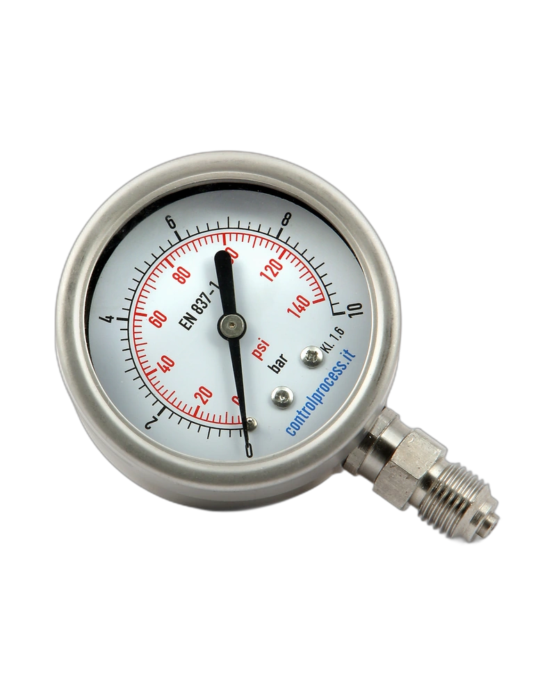 Series MTIR stainless steel lower mount - Pressure gauge nominal size 50 mm