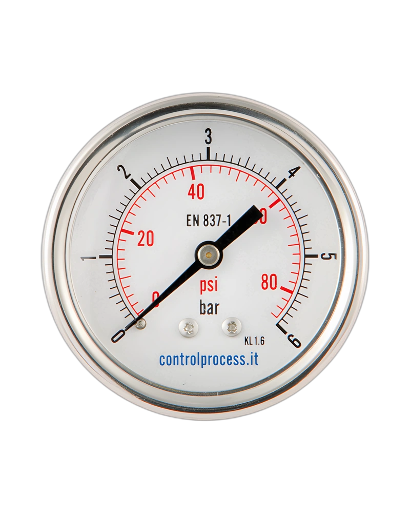 Series MTIP case stainless steel center back -  Pressure gauge nominal size 63 mm