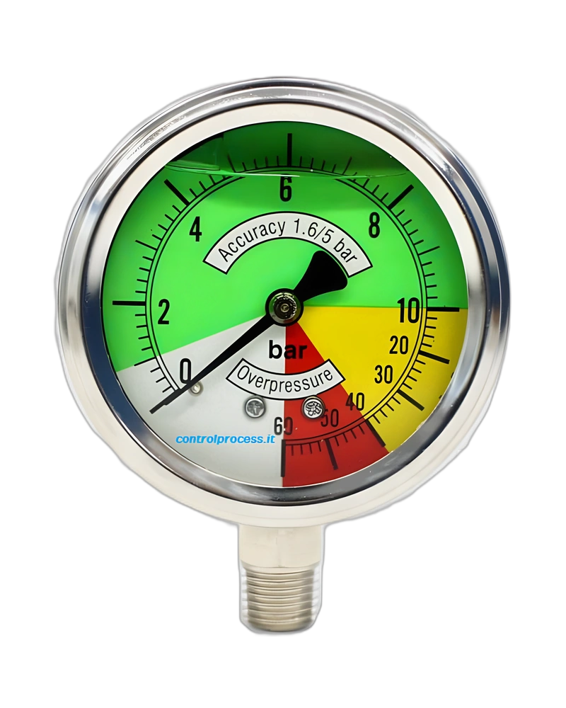Series MTIXRG Isometric pressure gauge, case stainless steel - Isometric pressure gauge 63 mm