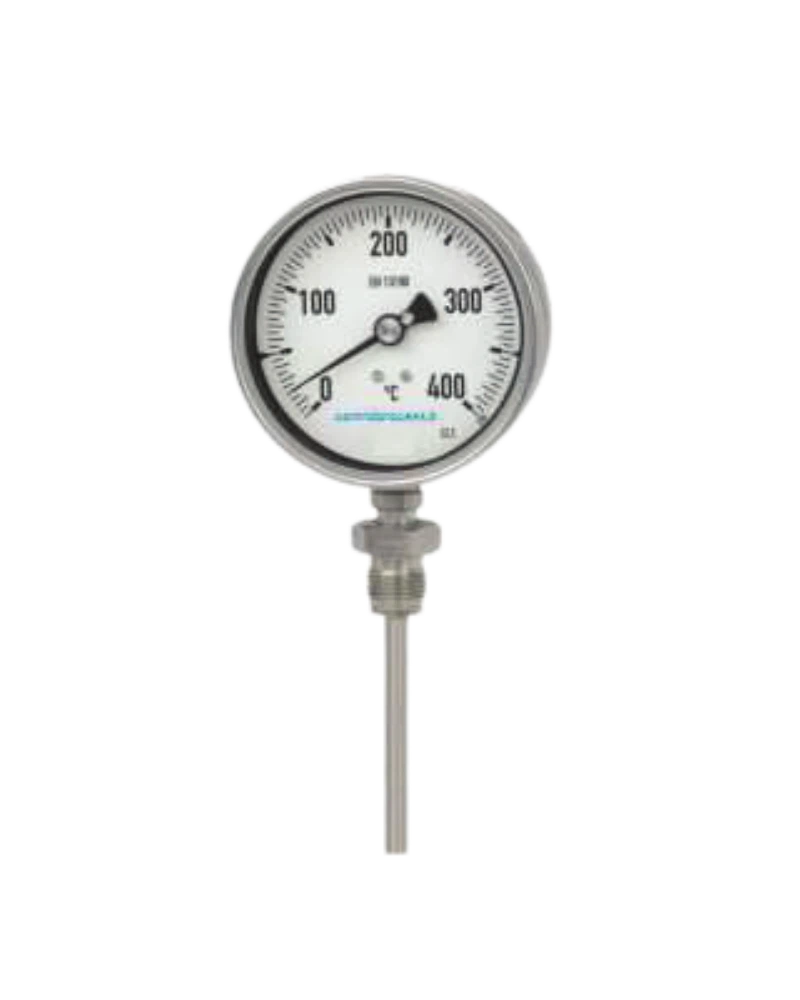 Series TR Bimetal Thermometer Lower Mount - Bimetal Thermometer case 80 mm