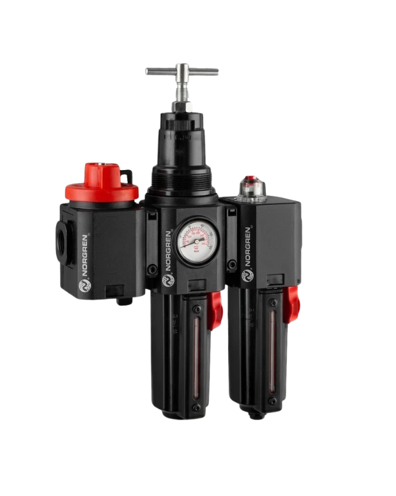 Excelon Plus box set (FRL) for extreme applications, G3/4, automatic drain, with shut-off valve