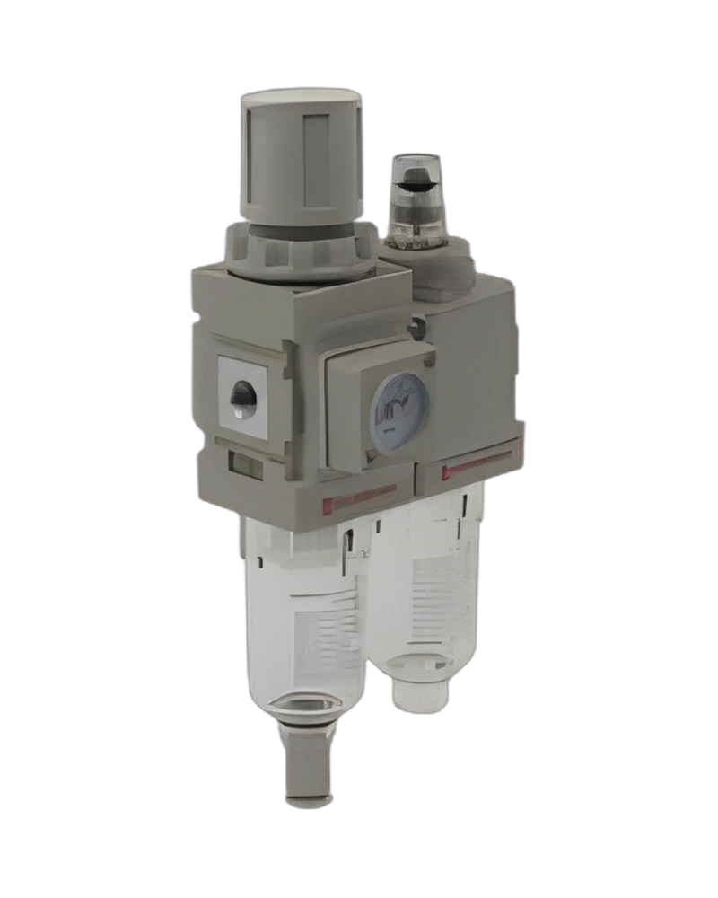 Filter Regulator Lubricator, G1/4, semi-auto drain, 5µm filter element