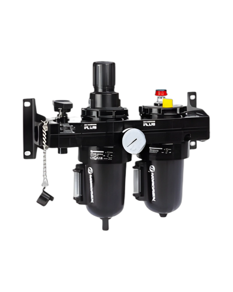 Olympian Plus combination unit (FRL), G1, manual drain, 40µm filter element, without shut-off valve