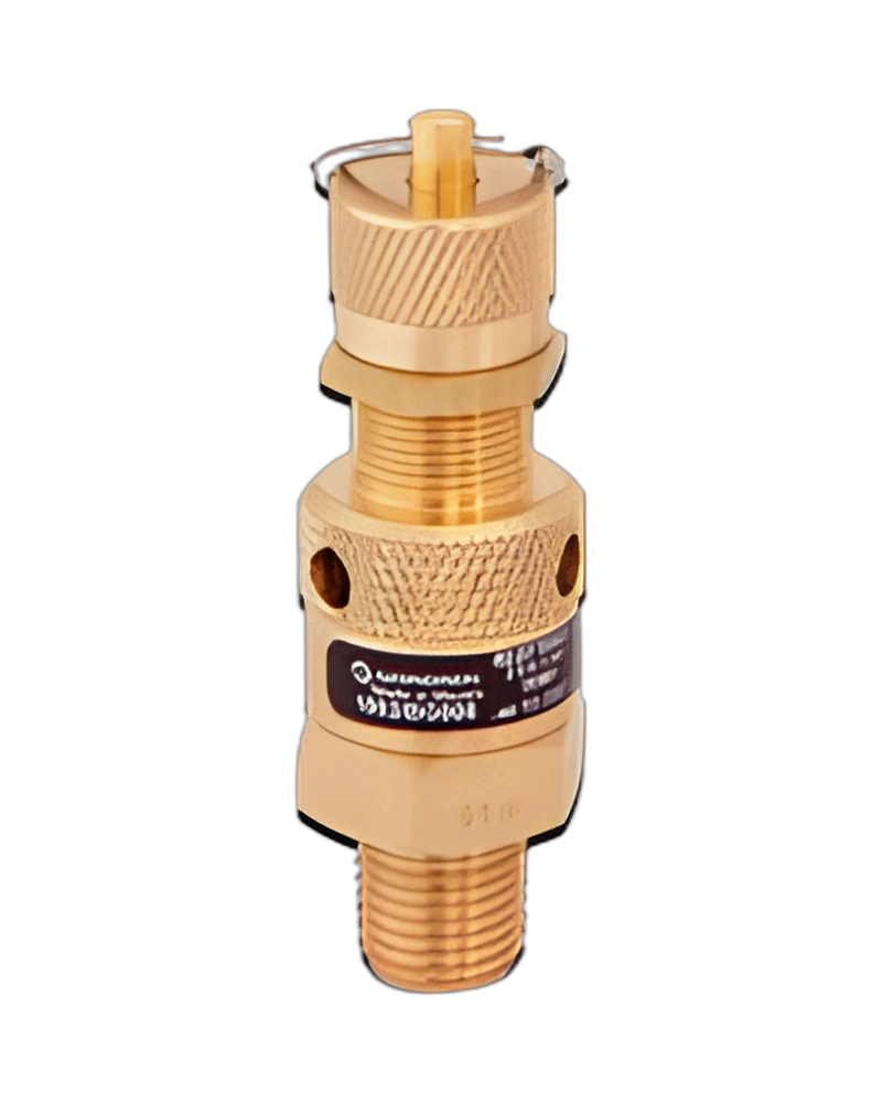 1002 Series poppet relief valve, R 1/4, 2-6.3 bar, without pull ring