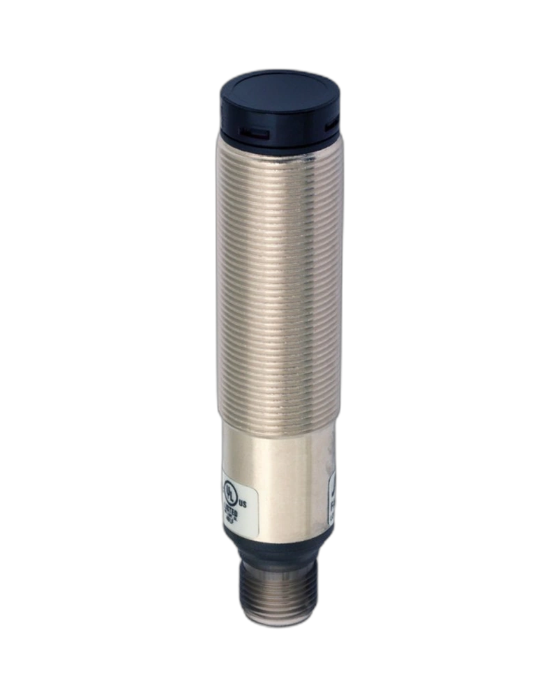 FAIZ/BP-1E - MICRO DETECTORS - Photoelectric sensor Axial Receiver 20 m PNP NO+NC metallic plug M12