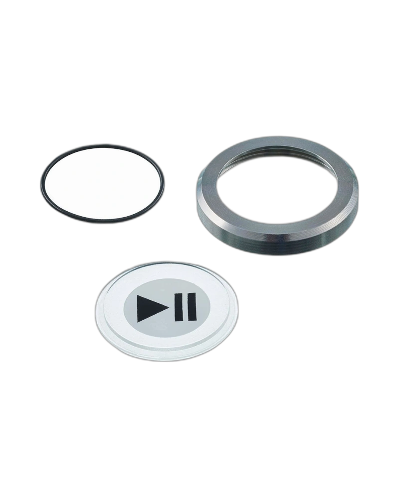 E12815 - Symbol disc for touch sensors - PLAY PAUSE stainless steel