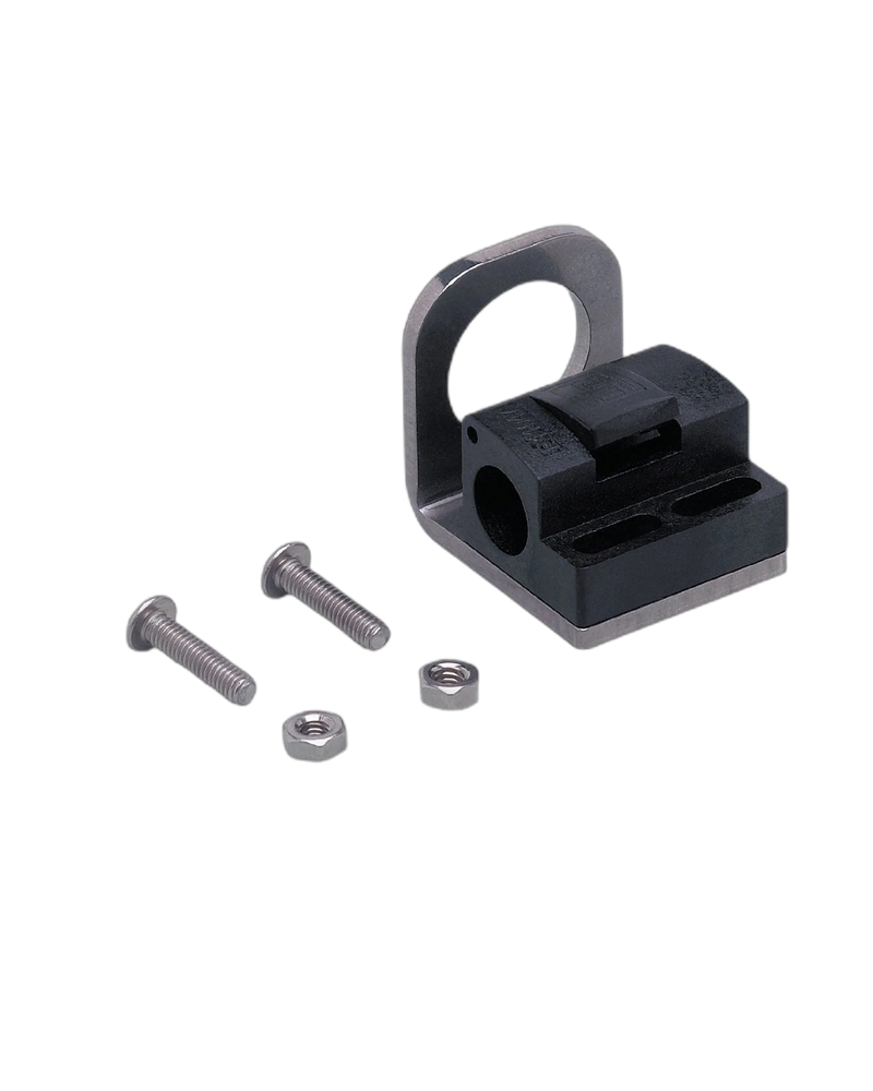 E21144 - Angle bracket with mounting clamp - MOUNTING BRACKET+CLAMP M12