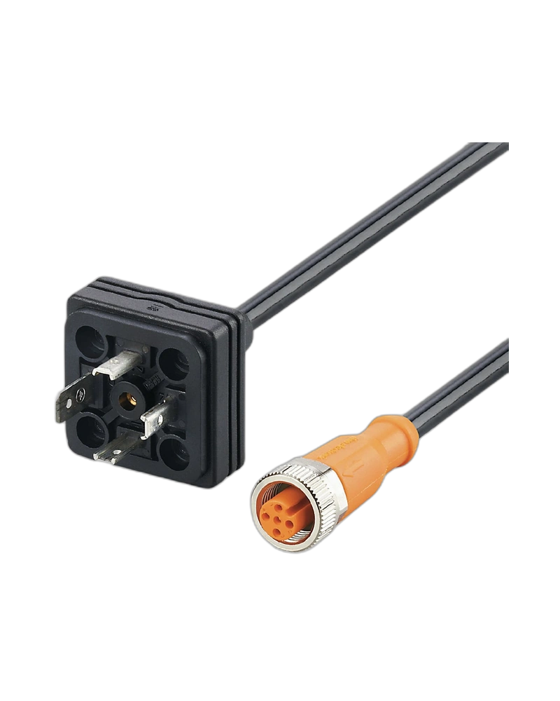 E30436 - Jumper cable with valve plug - PLUG M12 - DIN VALVE FORM A