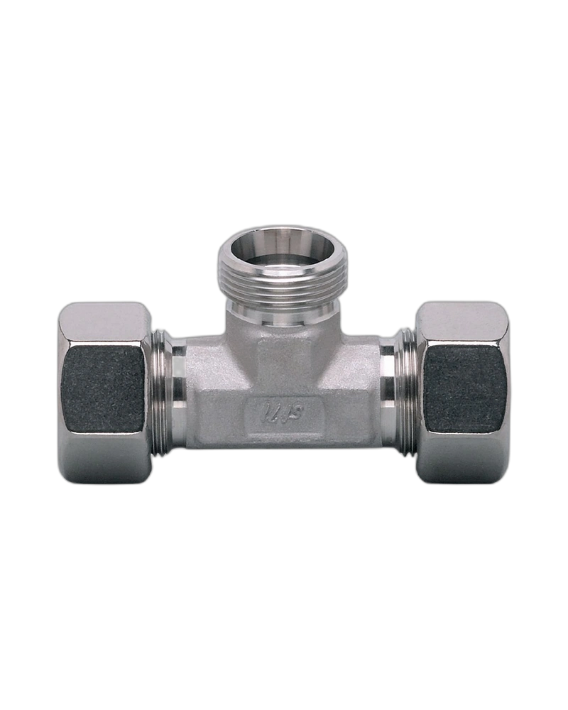 E40081 - T-piece with progressive ring fitting - T-PIECE QL18-18-18/MS