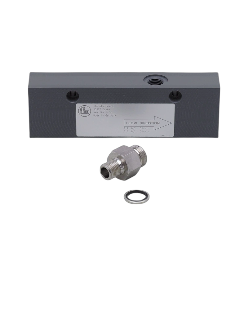 E40182 - Process adapter for small volumetric flow quantities - ADAPTBLOCK D16 G1/2 PVC