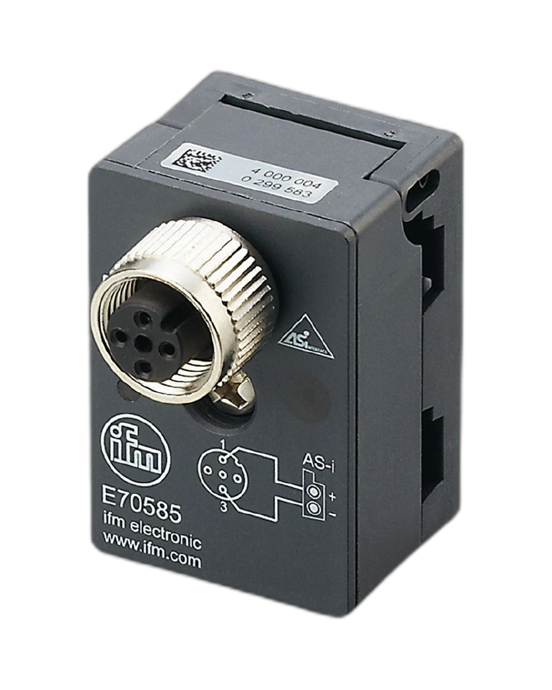 E70585 - AS-Interface flat cable insulation displacement connector - FC Splitter AS-i M12 FC top UL